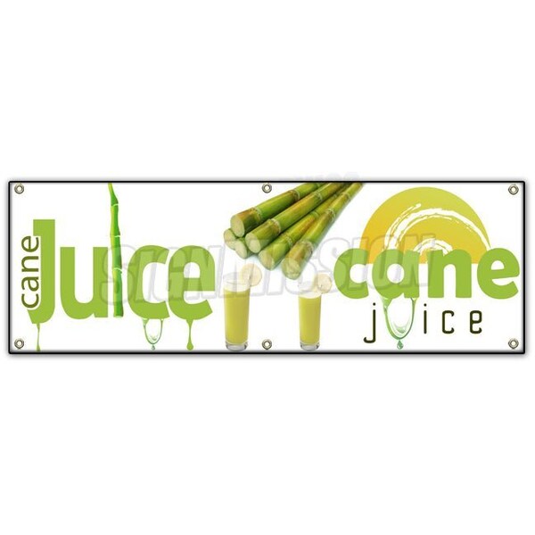 SUGAR CANE JUICE BANNER SIGN fresh drinks cold ice soda water